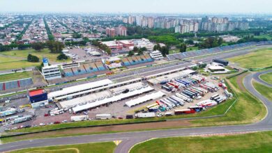 Vista aérea del autódromo de Buenos Aires.