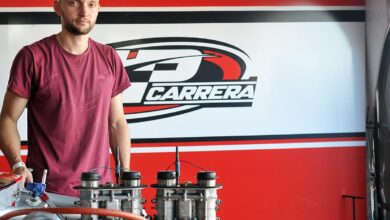 Giustozzi en los boxes del JP