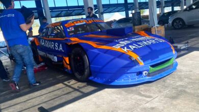 Dodge TC Pista en boxes.