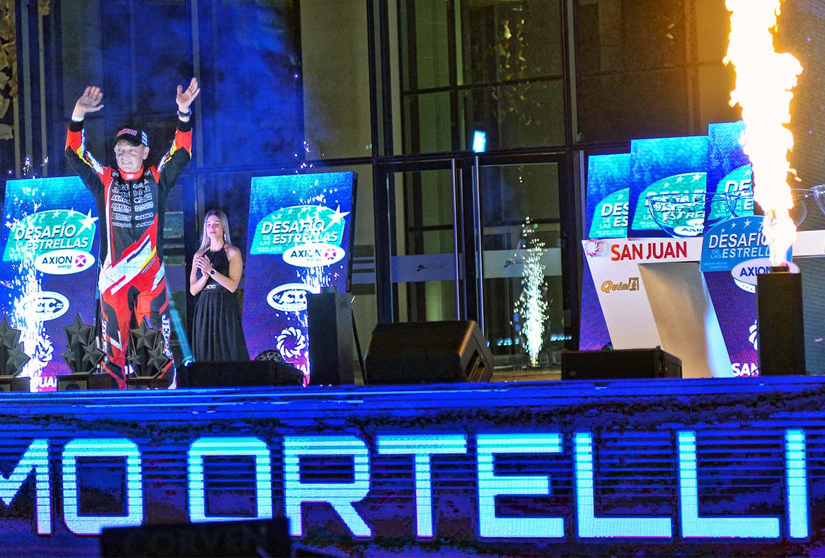 Ortelli en el sorteo de San Juan 2019.