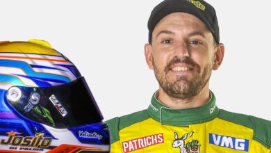 Josito Di Palma y el casco.