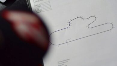 Dibujo del circuito de La Plata sin chicana