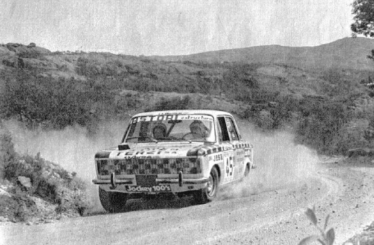 El Fiat 1600 de Carlomagno en el GP de la Montaña de 1973