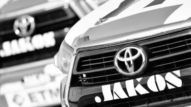 Primer plano de la Toyota Hilux oficial