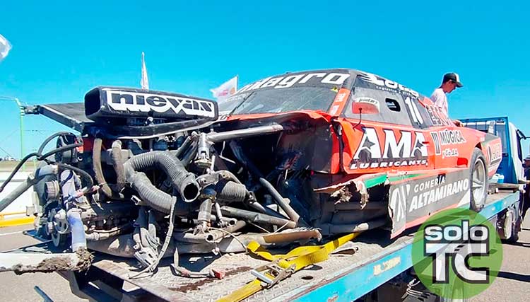 Dodge de Castellano tras el accidente de Viedma.