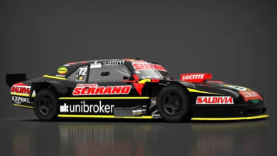 Render del Chevrolet de Martín Serrano TC