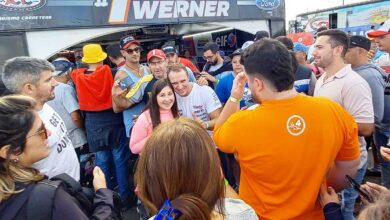 Werner con el público en Concepción.