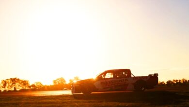 La Toyota Hilux de Werner en el atardecer