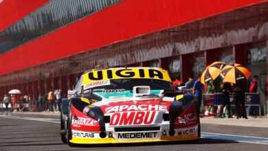 Chevrolet de Ardusso en los boxes de Termas.