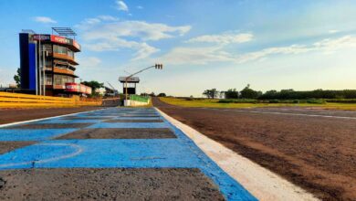 Vista panorámica del autódromo de Posadas.