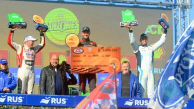 Werner, Canapino y Gini en el podio
