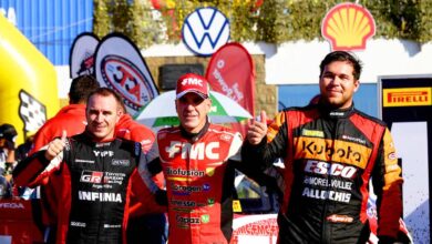 Werner, Gianini y Aguirre en el podio