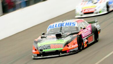 El Dodge de Álvarez entrenando