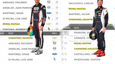 Duelo Rossi y Canapino.