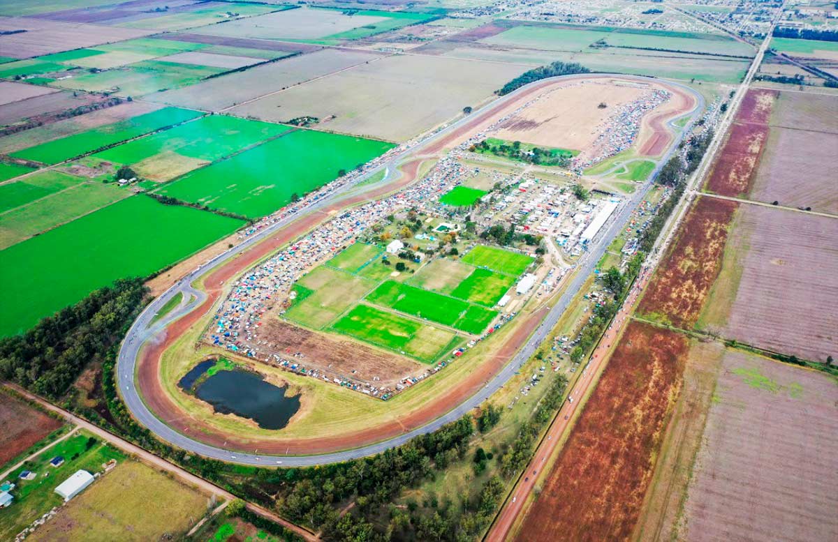 Autódromo de Rafaela desde el aire.