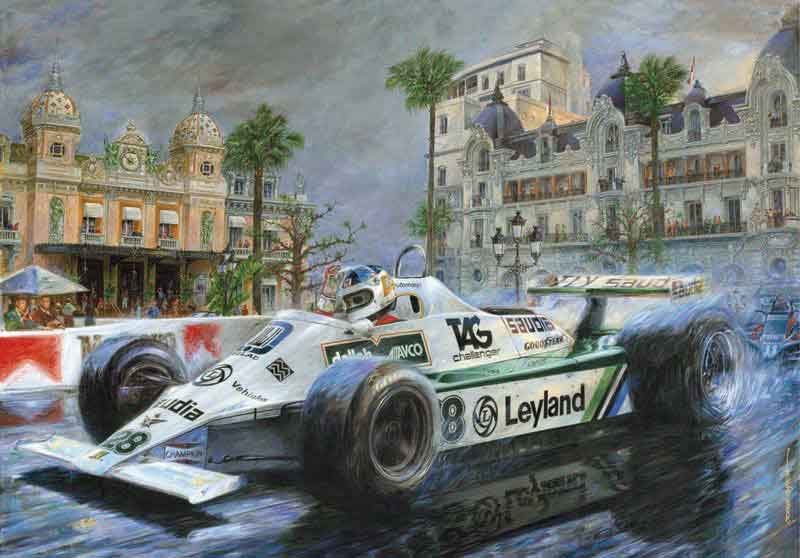 Carlos Reutemann pintura de Fórmula 1.