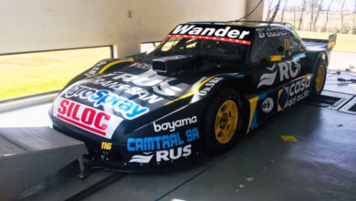 El Torino de Ruggiero en el rolo.