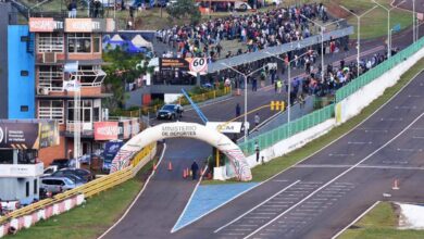 Vista panorámica del autódromo de Posadas.