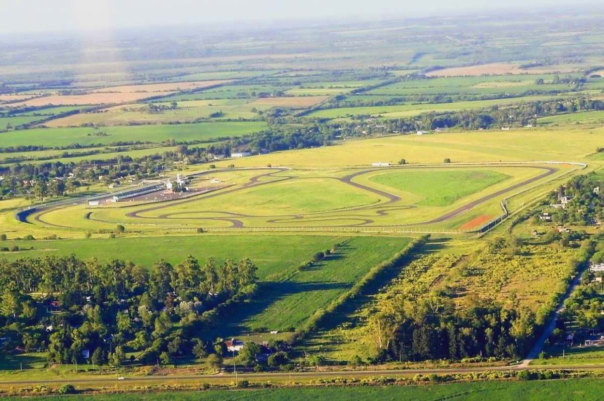 Vista aérea del autódromo de Paraná