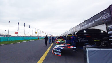 Boxes del autódromo de Paraná.