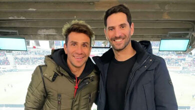 Ardusso junto a Leo Ponzio.