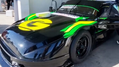 El Ford de Giallombardo en el box de La Plata.