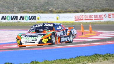Marcelo Agrelo en el circuito de Comodoro.