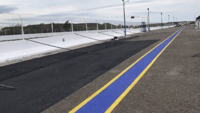 Calle de boxes del autódromo de Paraná.
