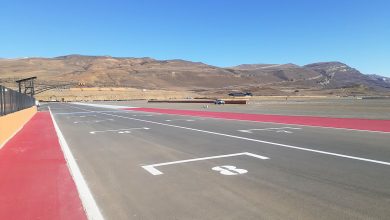 Recta del autódromo de El Calafate.
