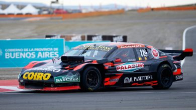 El Toyota de Hernán Palazzo en pista.