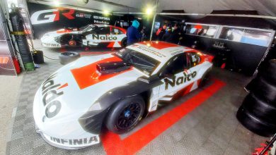 Los Toyota en el box de Rafaela