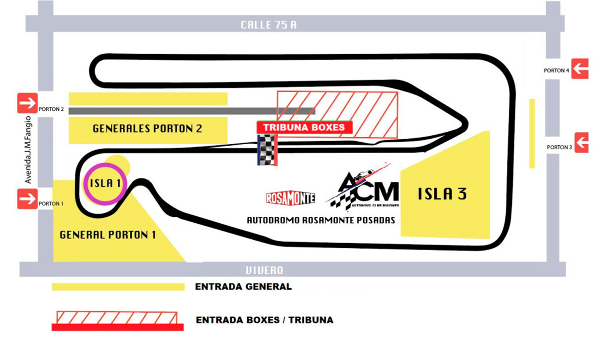 Sectores e ingresos para el TC en Posadas 2023.
