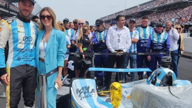 Canapino antes de la largada de la Indy 500