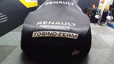Torino de TC tapado en el box.