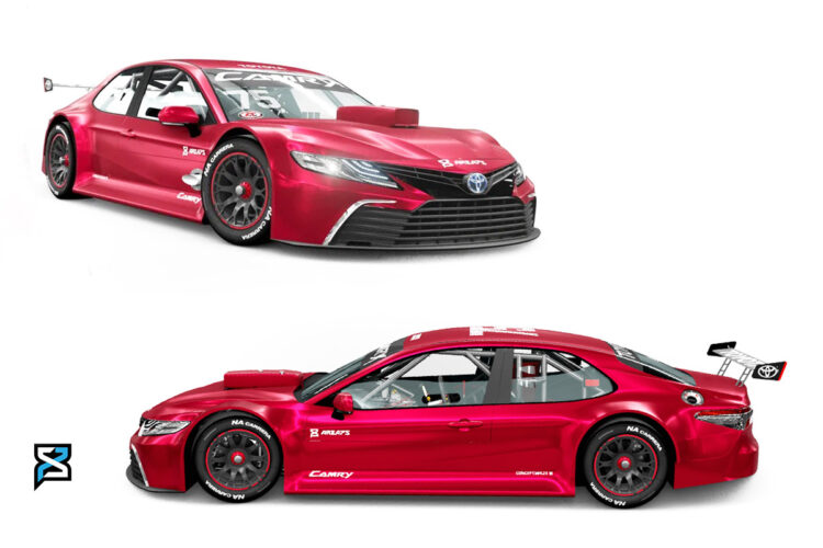 Concepto de cómo luciría el Toyota Camry de TC en 2024. (Área75)
