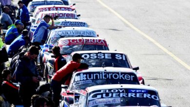 Fila de autos de TC.