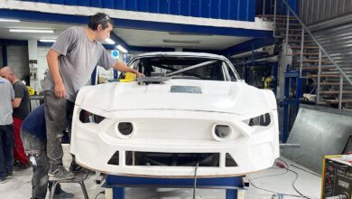 Trompa del Ford Mustang de TC.