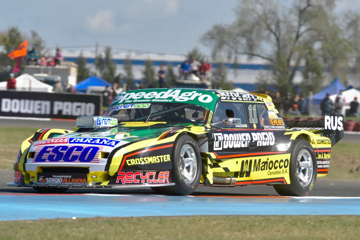 Agustín Martínez en pista.