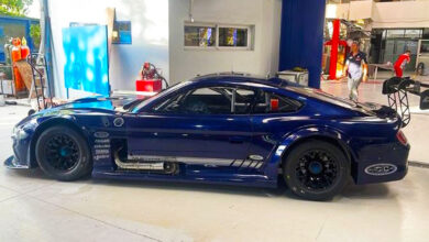 Ford Mustang de costado.