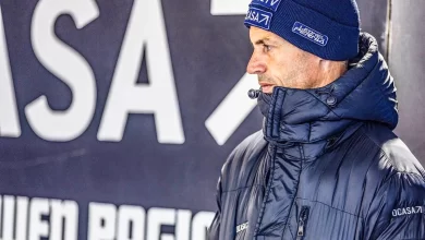 Pernía en los boxes de El Calafate