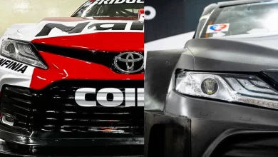 Collage de la trompa del nuevo Camry