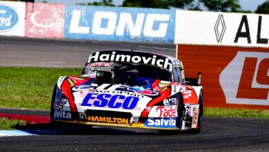 Mariano Werner con el Ford en Rafaela.