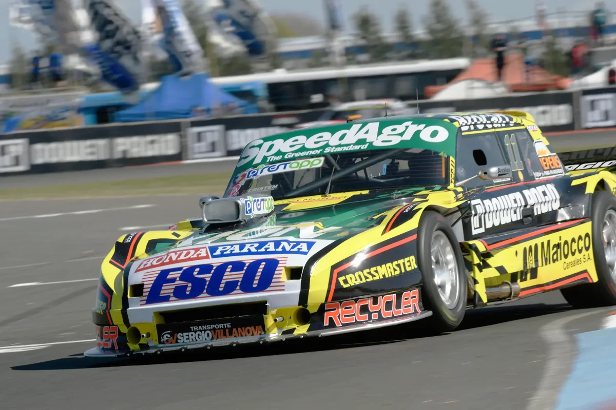 Agustín Martínez en pista.