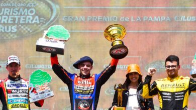 Podio del del Gran Premio Lusqtoff de TC en Toay.