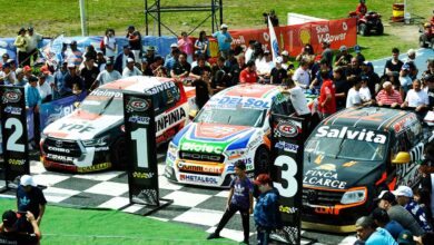 Las camionetas de Gianini, Werner y Ciantini.