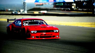 Dodge Challenger de Di Meglio en la pista