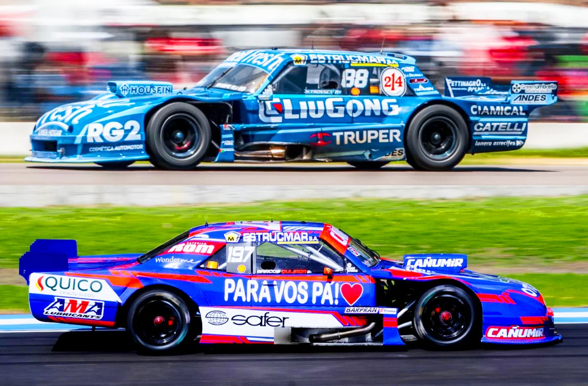 Collage del Ford de Trosset y el Dodge de Quijada