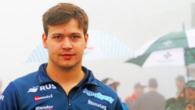 Primer plano de Matías Canapino.