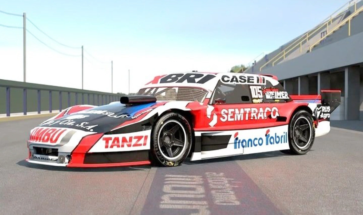 Diseño 2024 del Ford de Manuel Borgert para el TC Pista Mouras.