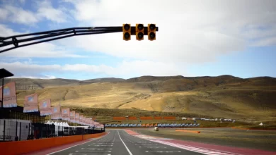 Recta del circuito de El Calafate.